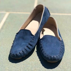 Cole Haan Blue Suede Loafers